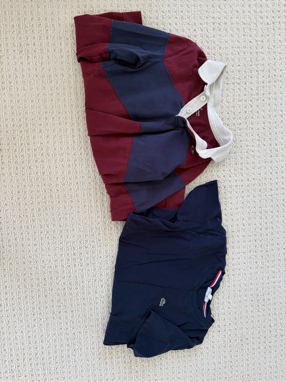 Lacoste Kids Navy Shirt and Vineyard Vines Rugby